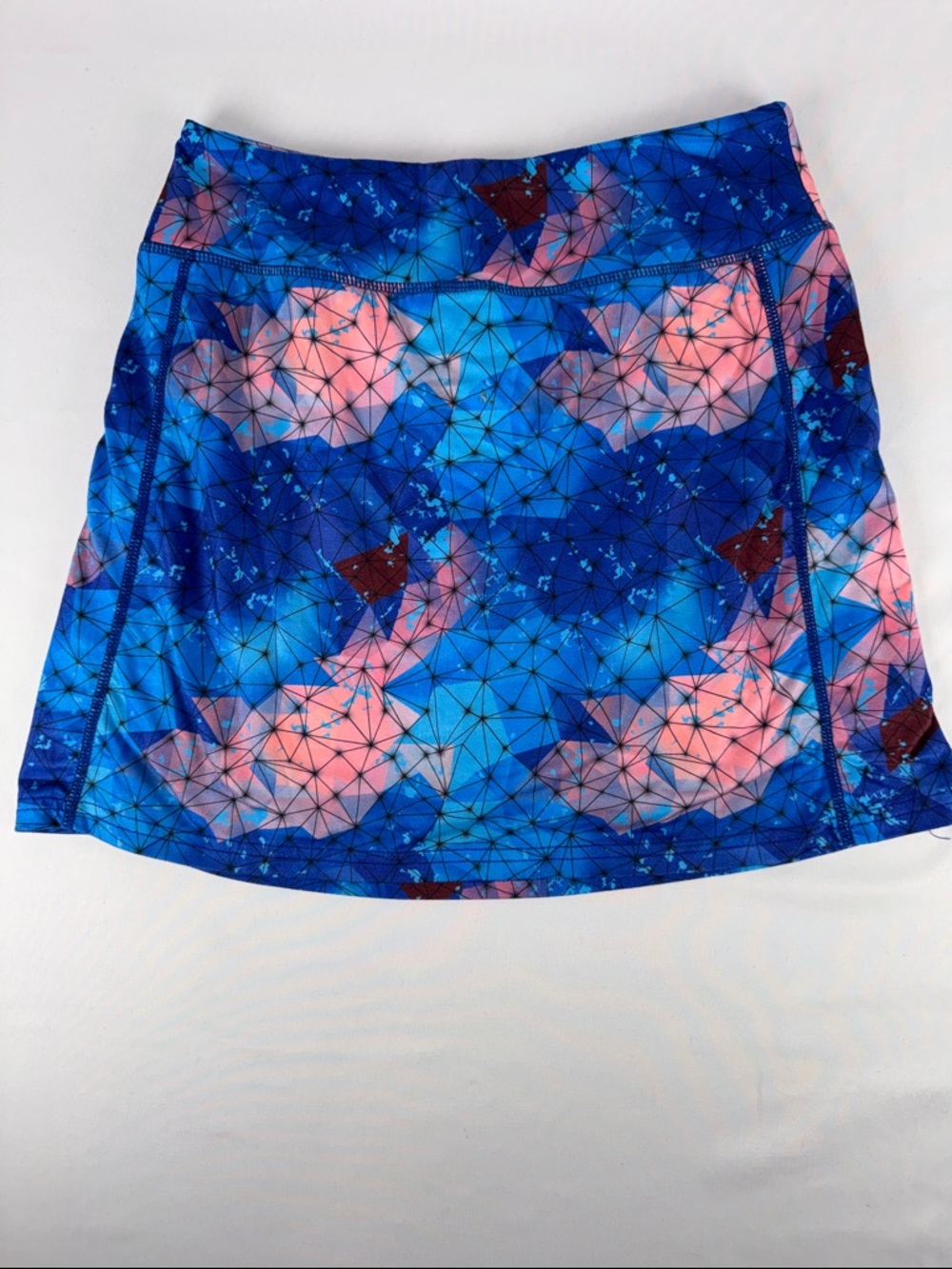 Blevon H Geometric Print Athletic Skirt
